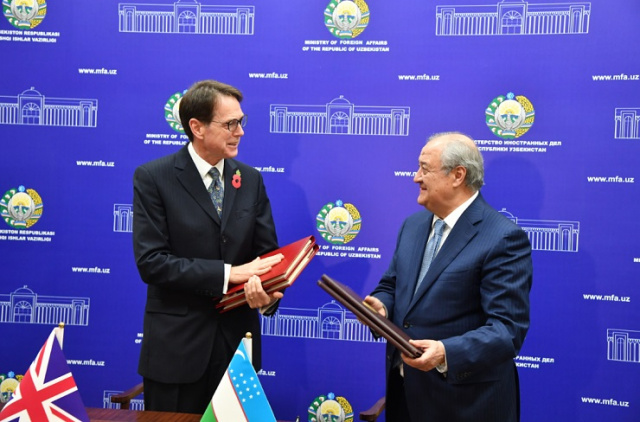Uzbekistan, UK sign Partnership and Cooperation Agreement